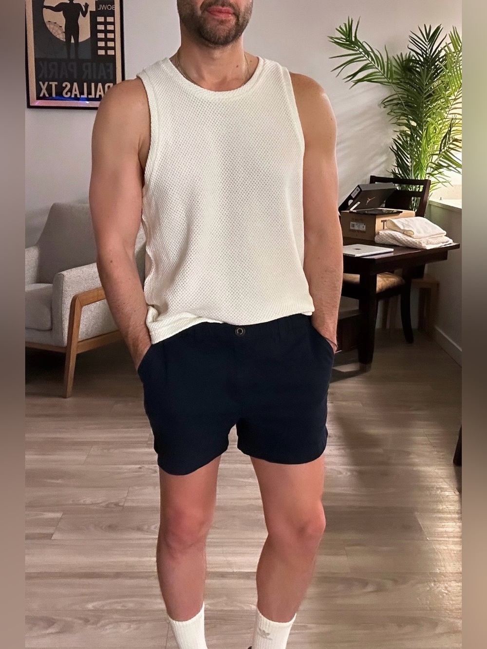 chubbies | 4" Original Stretch Shorts in Navy Blue (Small) - Picture 2 of 13